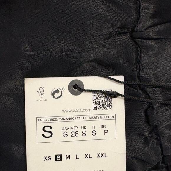 NWT- Zara- satin effect pull on elastic band pants- small - Picture 4 of 4